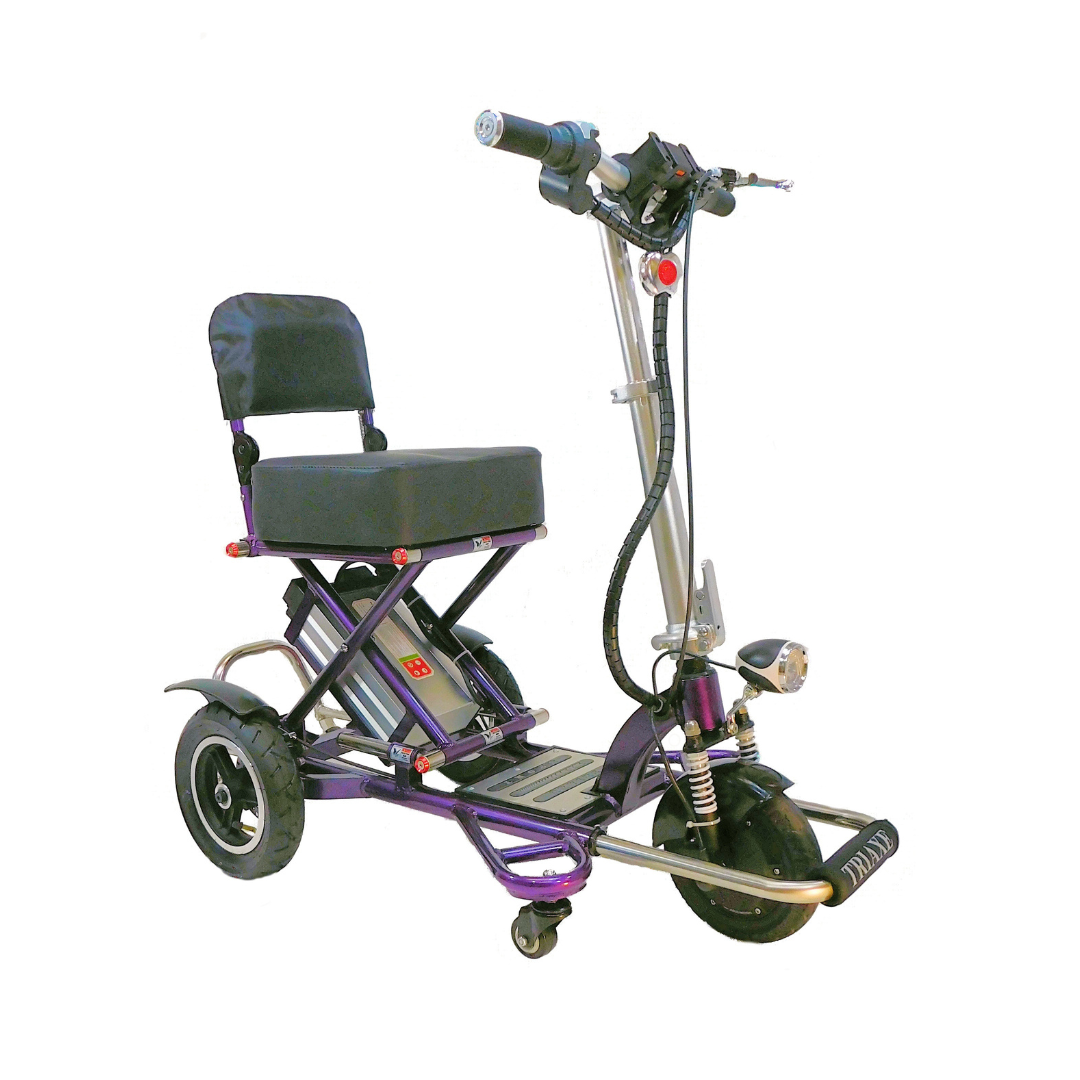Triaxe Sport Long Distance Folding Electric Mobility Scooters - 35 Mile Range - Senior.com Scooters